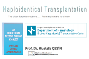 Haploidentical Transplantation